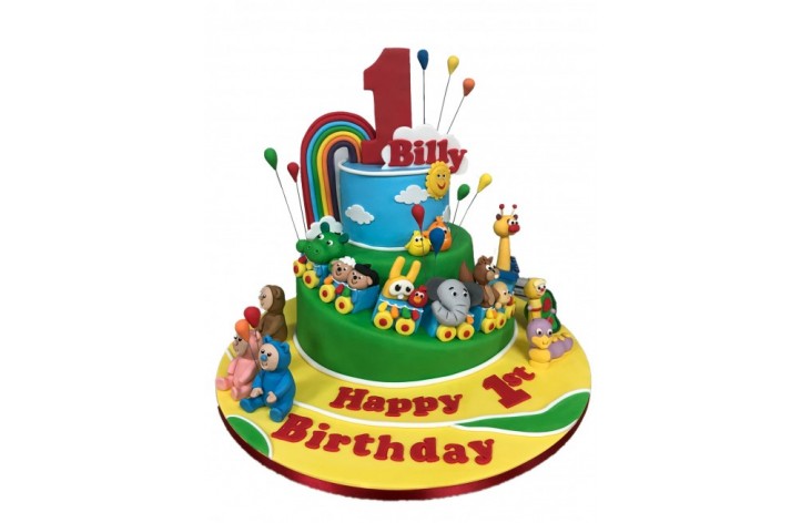 Baby TV Tiered Cake - High Detail